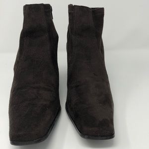 Franco Sarto Brown Boot Size 9, side Zipper